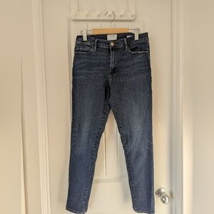 Frame Denim Dark Blue Skinny Jeans Size 30